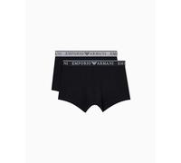 Emporio Armani Endurance 2-Pack Trunk Bañadores Ajustados para Hombre, Negro, M