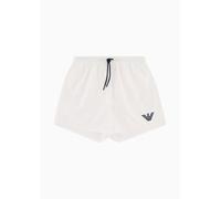 Emporio Armani Essential Eagle Logo Swim Boxer Hombre, Blanco (White), 50