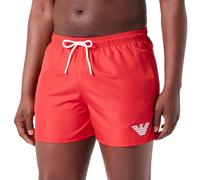Emporio Armani Essential Eagle Logo Swim Boxer Hombre, Rojo (Red), 46