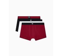 Emporio Armani Essential Logolabel 3-Pack Trunk Bañadores Ajustados para Hombre Hombre (Pack de 3)