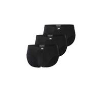 Emporio Armani Essential LOGOLABEL - Paquete de 3 Calzoncillos para Hombre, Color Negro, Talla L, Negro, L