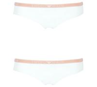 Emporio Armani Essential Studs Logo 2-Pack Brief Ropa Interior, Bianco, XL De Las Mujeres