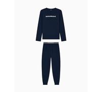 Emporio Armani Everyday Cotton Pajamas Juego de Pijama, Azul, M para Mujer