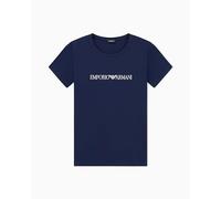 Emporio Armani Everyday Cotton T-Shirt Camiseta, Azul, XL para Mujer