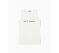 Emporio Armani Everyday Cotton Underwear Tank Camiseta, Blanco, L para Mujer