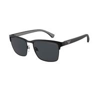 Emporio Armani Hombre Emporio Armani EA2087 301487 Gafas de sol Metal Negro Gris Pillow Normal