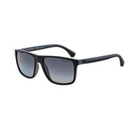 Emporio Armani Hombre EA4033 5229T3 Gafas de sol Inyectado Negro Gris Cuadrada Polarizado Sombreado