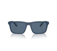 Emporio Armani Gafas de sol rectangulares Ea4219 para hombre, Azul, 57 mm