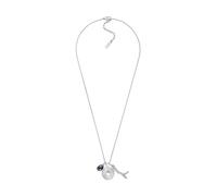 Emporio Armani Hombre Collar de acero inoxidable tono plateado, EGS3324040