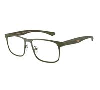 Emporio Armani Hombre EA1163 3388 Monturas ópticas Metal Verde Transparente Cuadrada Normal