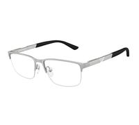 Emporio Armani Hombre EA1164 3045 Monturas ópticas Metal Plata Transparente Cuadrada Normal