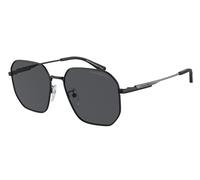 Emporio Armani Hombre EA2154D 300187 Gafas de sol Metal Negro Gris Piloto Normal
