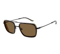 Emporio Armani Hombre EA2162 300171 Gafas de sol Metal Negro Verde Cuadrada Normal