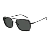 Emporio Armani Hombre EA2162 300187 Gafas de sol Metal Negro Gris Cuadrada Normal