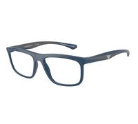 Emporio Armani Hombre EA3246 6185 Monturas ópticas Inyectado Azul Transparente Cuadrada Normal