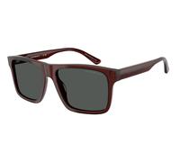 Emporio Armani Hombre EA4232 617487 Gafas de sol Acetato Marrón Gris Cuadrada Normal