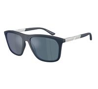 Emporio Armani Hombre EA4237 618925 Gafas de sol Inyectado Azul Blu Cuadrada Normal