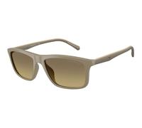 Emporio Armani Hombre EA4257U 5437G9 Gafas de sol Inyectado Marrón Marrón Pillow Normal Sombreado