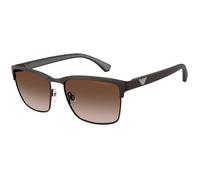 Emporio Armani Hombre Emporio Armani EA2087 339013 Gafas de sol Metal Marrón Marrón Pillow Normal Sombreado