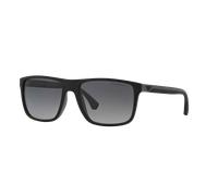 EMPORIO ARMANI 5229T3 Gafas de sol, Black/Grey Rubber, 56 para Hombre