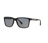 Emporio Armani Hombre Emporio Armani EA4047 506381 Gafas de sol Inyectado Negro Gris Cuadrada Polarizado