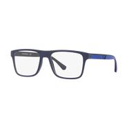Emporio Armani Hombre Emporio Armani EA4115 57591W Gafas de sol Inyectado Azul Transparente Cuadrada Normal