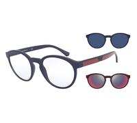 Emporio Armani Hombre Emporio Armani EA4152 56691W Gafas de sol Inyectado Azul Transparente Pantos Normal