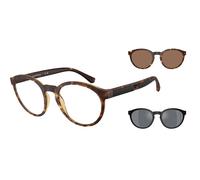 Emporio Armani Hombre Emporio Armani EA4152 58021W Gafas de sol Inyectado Tortuga Transparente Pantos Normal