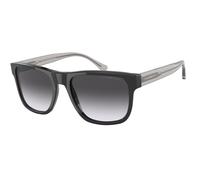 Emporio Armani Hombre EA4163 58758G Gafas de sol Acetato Negro Gris Pillow Normal Sombreado