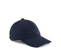 EMPORIO ARMANI Gorra de béisbol de sarga con águila embroidera, turquesa, Talla única
