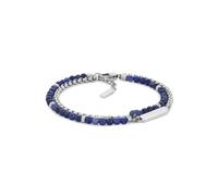 Emporio Armani Hombre Pulsera de acero inoxidable en tono plateado, EGS3323040