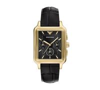 Emporio Armani Hombre Reloj de 38MM de Acero Inoxidable Tono Dorado, AR11753