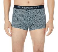Emporio Armani Hombre 's Classic Pattern Mix Trunk Trunks, Exagon