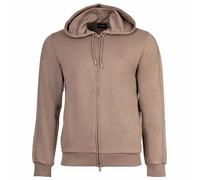 Emporio Armani Hombre Sudadera con Capucha - Básico Terry,Cremallera,Cotton-Mix