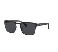Emporio Armani Hombre Sunglass EA2087 - Color del Marco: Negro Mate, Color de la Lente: Gris