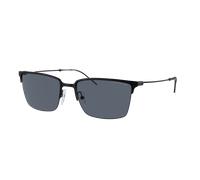 Emporio Armani Hombre Sunglass EA2155 - Color del Marco: Negro Mate, Color de la Lente: Gris Oscuro