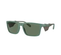 Emporio Armani Hombre Sunglass EA4219 - Color del Marco: Verde alpino mate, Color de la Lente: Verde Oscuro