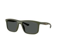 Emporio Armani Hombre Sunglass EA4234U - Color del Marco: Verde Mate, Color de la Lente: Gris Oscuro