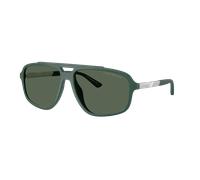 Emporio Armani Hombre Sunglass EA4236U - Color del Marco: Verde Oscuro, Color de la Lente: Verde Oscuro