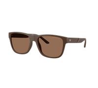 Emporio Armani Hombre Sunglass EA4243 - Color del Marco: Marrón Mate, Color de la Lente: Marrón Oscuro