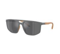 Emporio Armani Hombre Sunglass EA4248U - Color del Marco: Gris Mate, Color de la Lente: Gris Espejado Plata