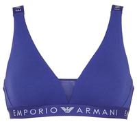 Emporio Armani Iconic Logoband Bralette Sujetador con Relleno, Violet Blue, XS De Las Mujeres