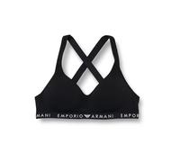 Emporio Armani Iconic Logoband Padded Bralette Sujetador con Relleno, Nero, M De Las Mujeres