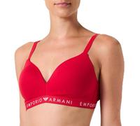 Emporio Armani Iconic Logoband Padded Triangle Bra Sujetador con Relleno, Rosso LACCA, S De Las Mujeres