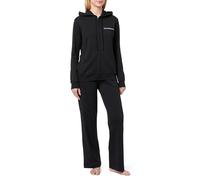 Emporio Armani Interlock Lounge Zip Tracksuit Sweatshirt, Negro, M para Mujer