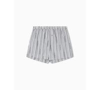 Emporio Armani Logo Pattern Woven Boxer, Gris, S para Hombre