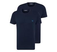 EMPORIO ARMANI 2-Pack Crew Neck T-Shirt Camiseta, Armani BLU/Armani Bl, M para Hombre