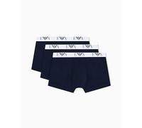 Emporio Armani – Calzoncillos Man's Bold Monogram – Pack de 3 – Azul – Talla S
