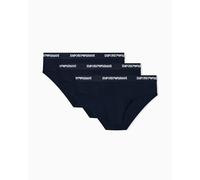 Emporio Armani Man'S Core Logoband - Paquete de 3 Calzoncillos para Hombre, Color Azul, Talla M, Azul Armani/Azul Armani/Azul Armani, M