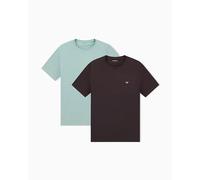 Emporio Armani Man'S Endurance - Paquete de 2 Camisetas de Cuello Redondo, Color marrón, Talla XL, Ajuste Regular, marrón, XL